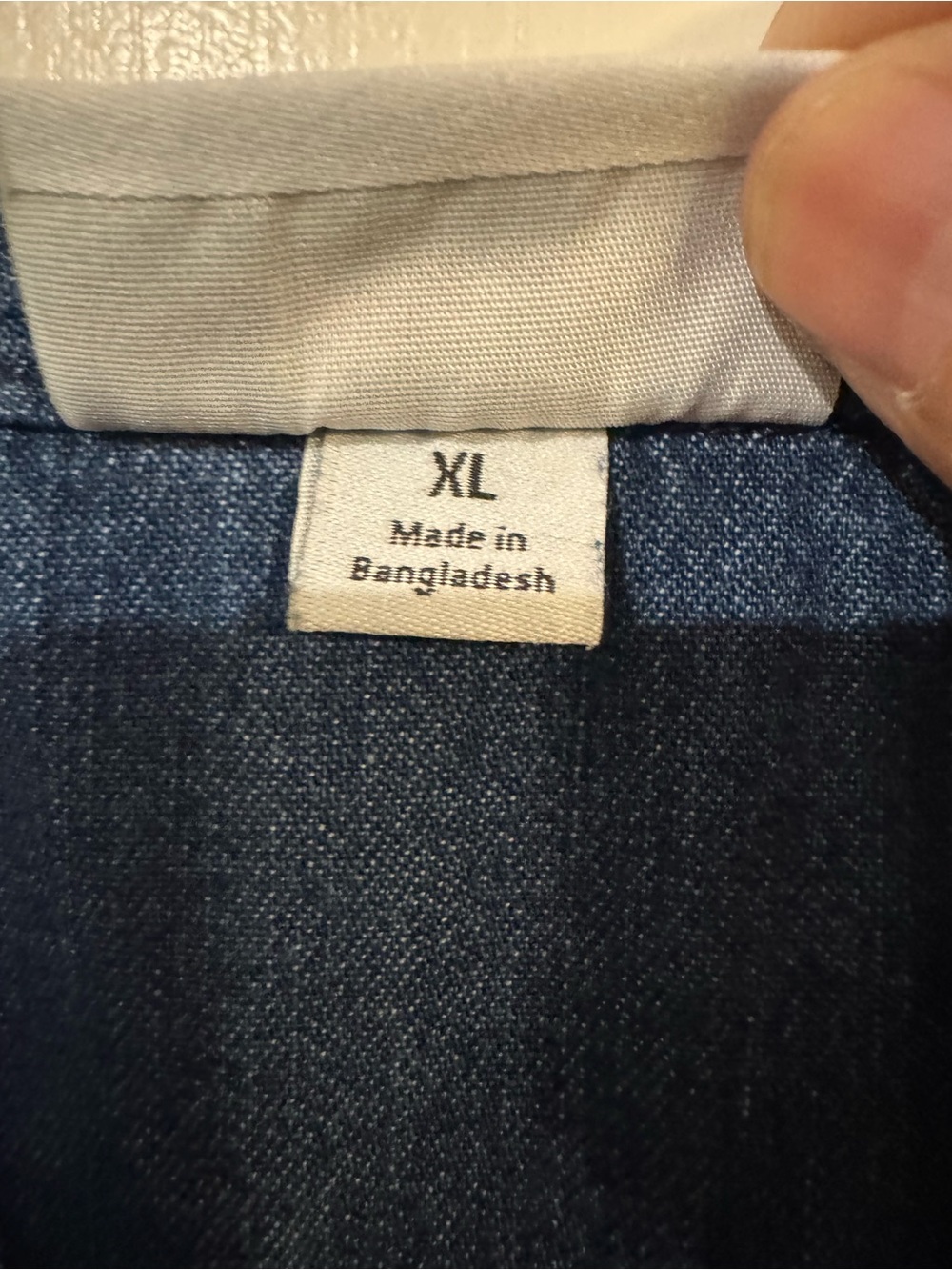 Kim Rogers XL Blue Indigo Cotton Tunic Dress Shift Pockets Washed Denim Look - Picture 5 of 10